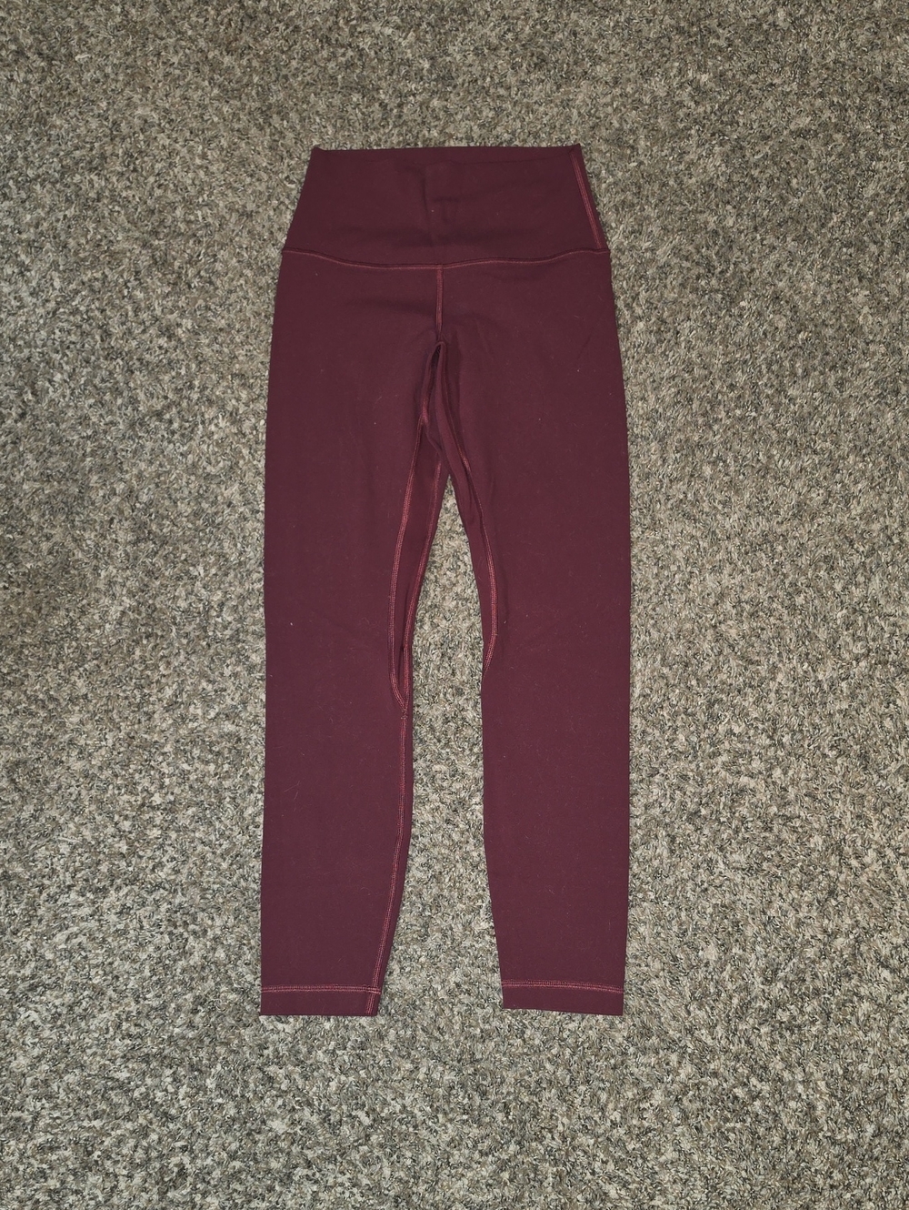 Lululemon Align HR Leggings In Burgundy! Sz 4 25" Inseam! Great Condition